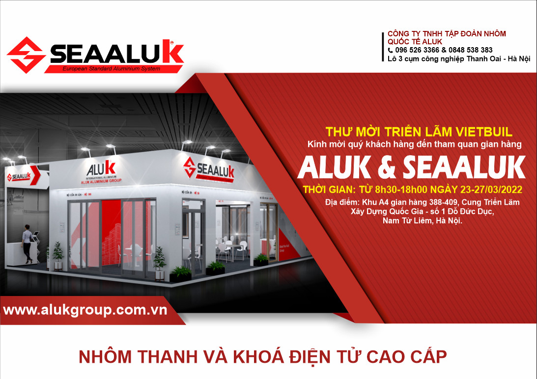 Thư mời dự triển lãm Việt Build 2022 – SEAALUK – 23-27/3/2022